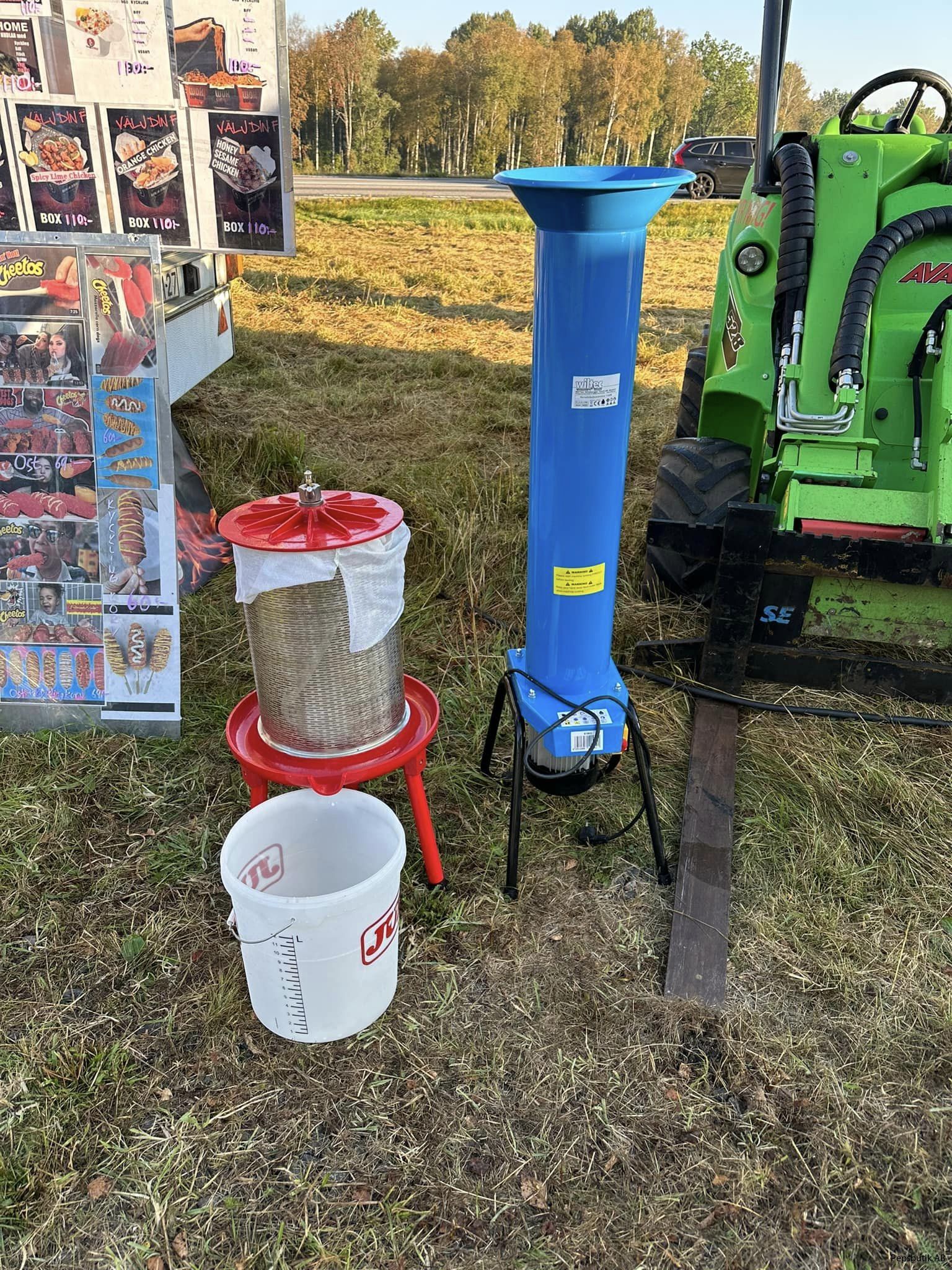 Fruktpress och fruktkvarn